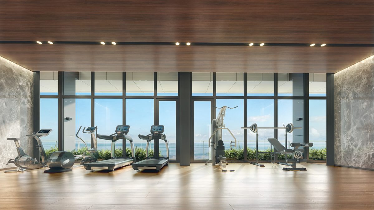Vista Gym with sea view